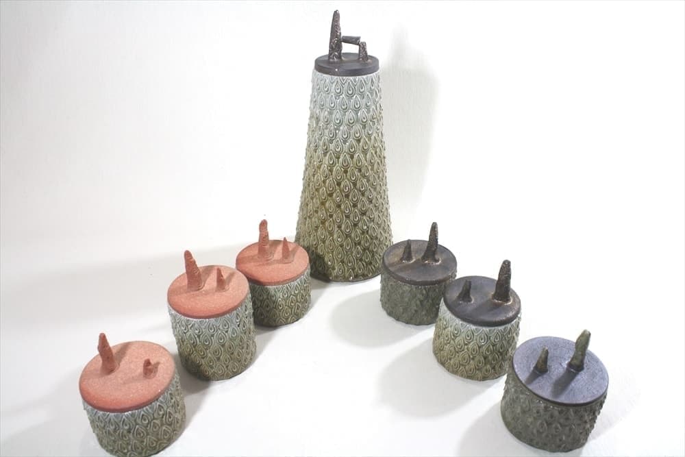 川崎萌 陶印蓋物